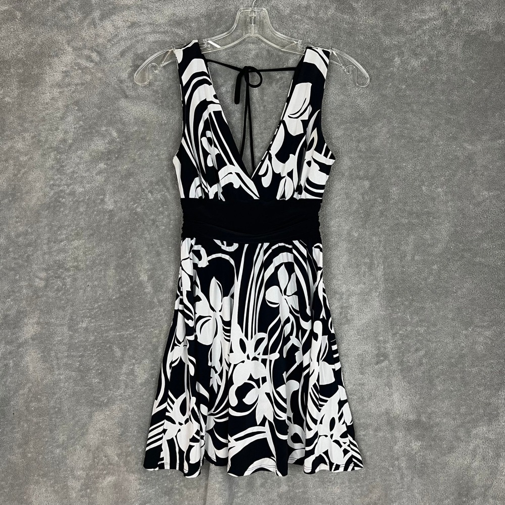 Vintage Y2K Forever 21 Mini Dress Womens S Fit Flare Floral Babydoll